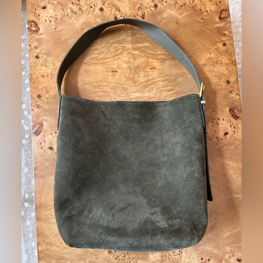 Madewell suede essentials bucket tote